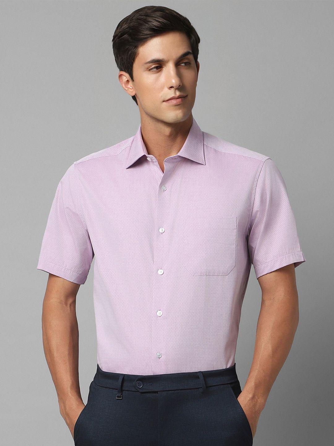 louis philippe spread collar cotton formal shirt