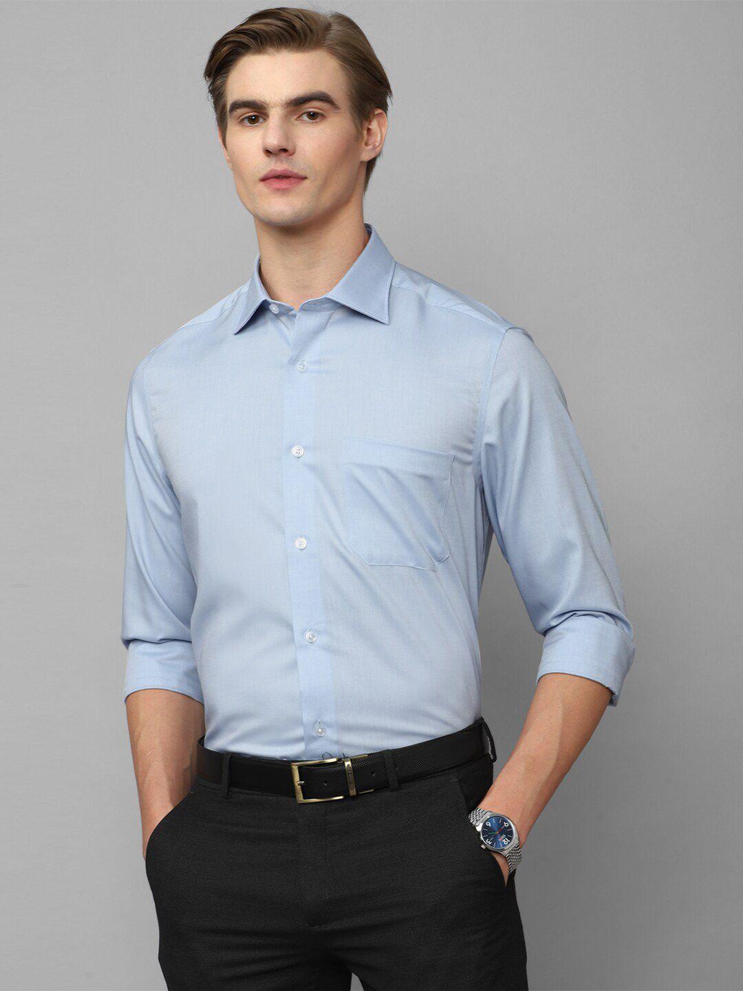 louis philippe spread collar opaque formal shirt