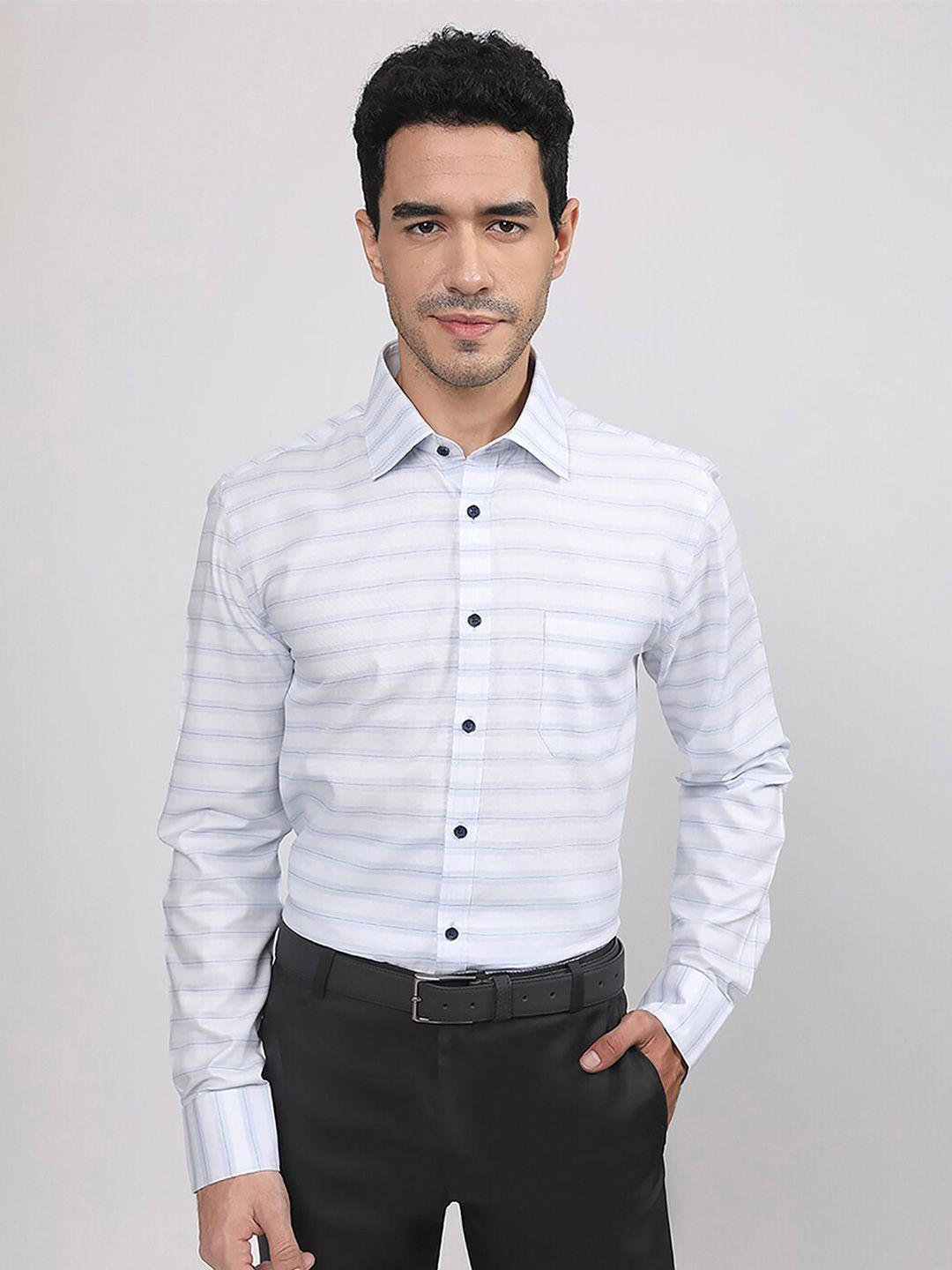 louis stitch comfort horizontal striped formal shirt