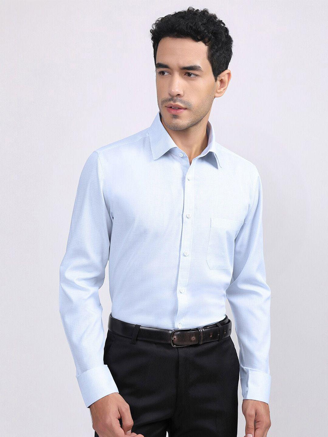 louis stitch comfort spread collar cotton formal shirt