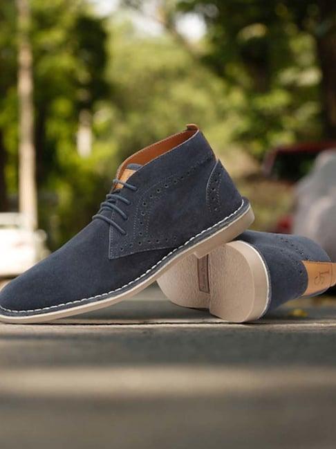 louis stitch men's federal blue chukka boots