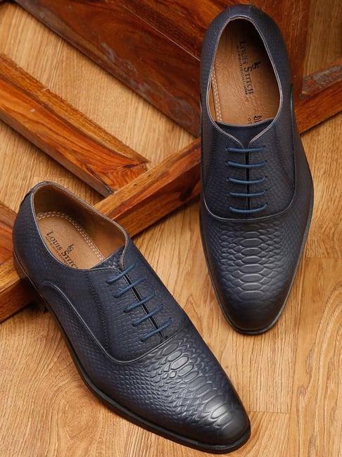 louis stitch men's federal blue oxford shoes