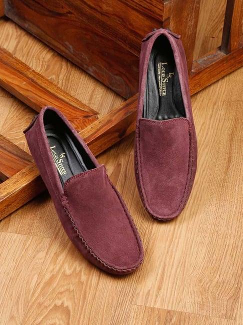 louis stitch men's rosewood casual loafers