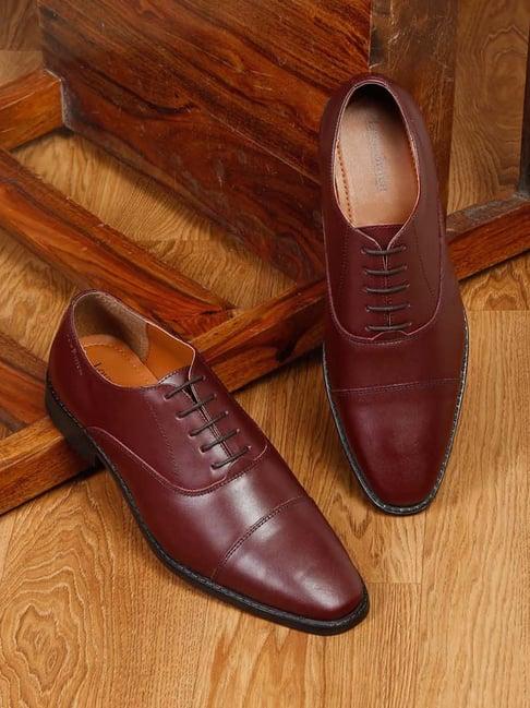 louis stitch men's rosewood oxford shoes