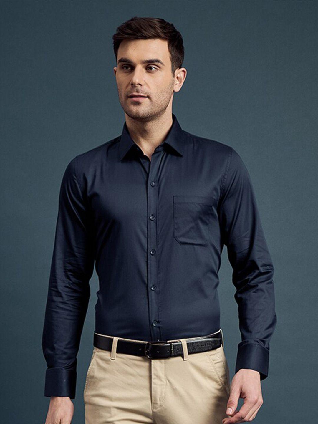 louis stitch men comfort opaque formal shirt