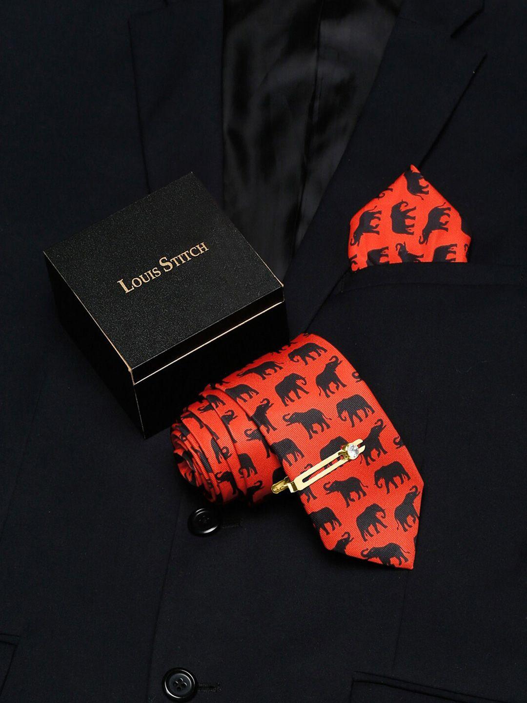 louis stitch men italian silk accessory gift set
