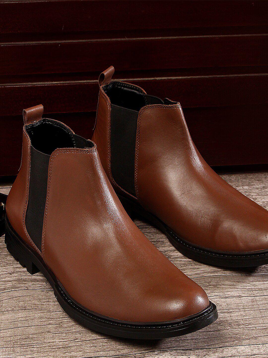 louis stitch men leather chelsea boots
