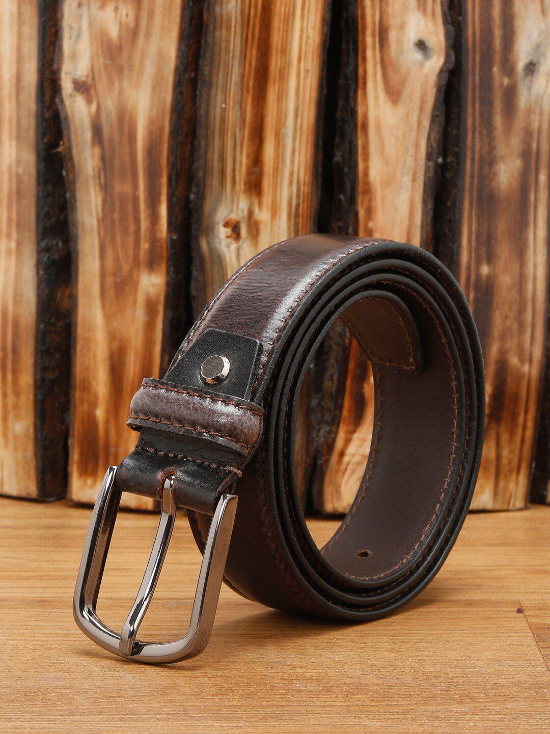 louis stitch men leather tang formal belt