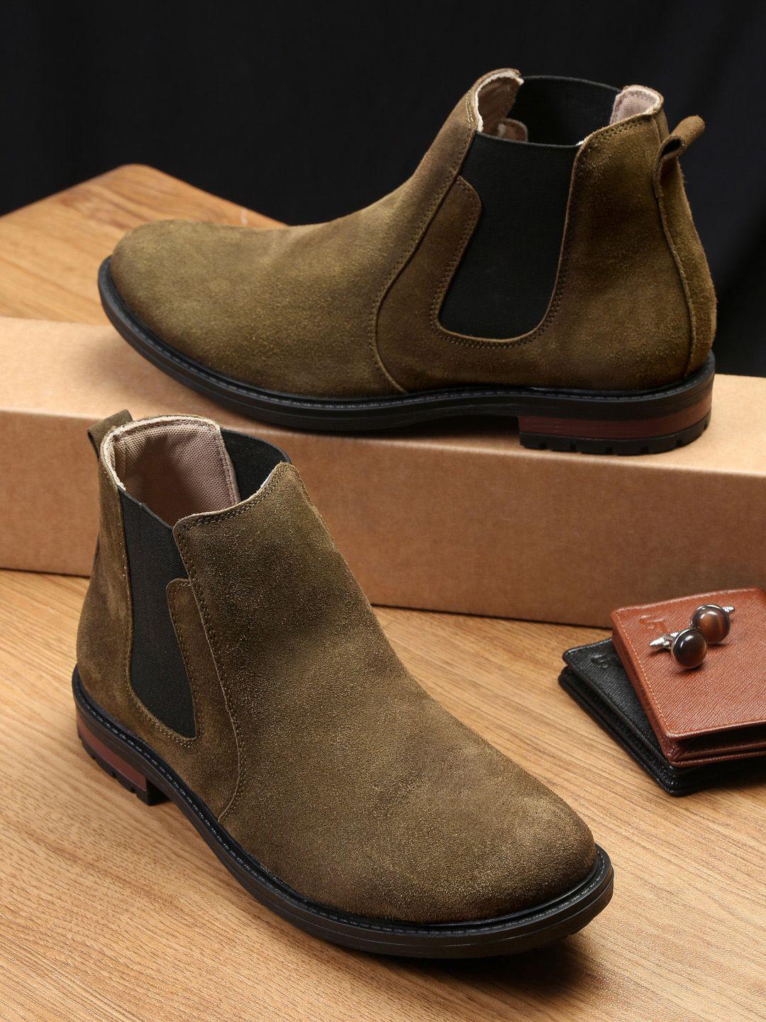 louis stitch men mid-top chelsea boots