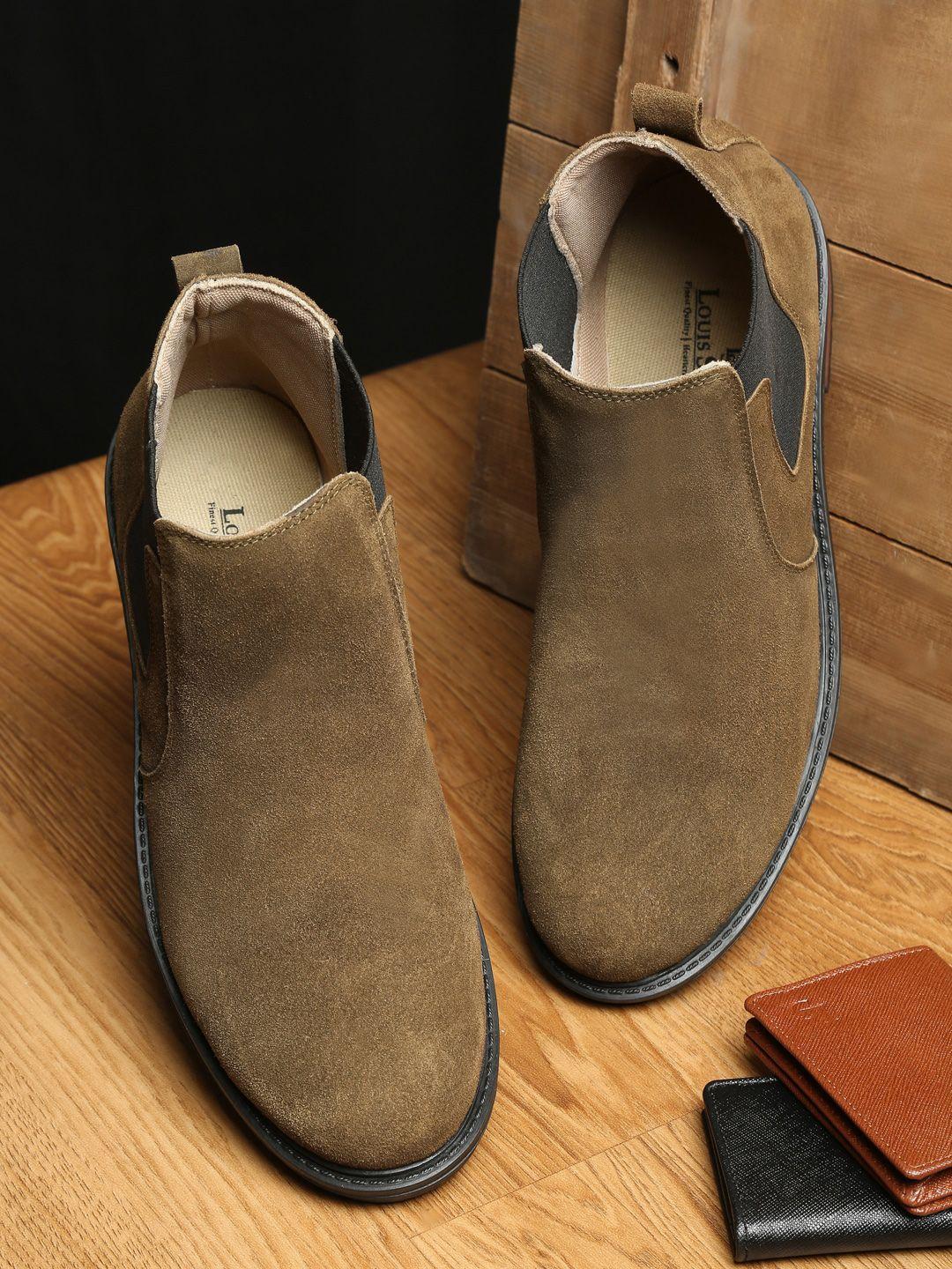 louis stitch men mid-top chelsea boots