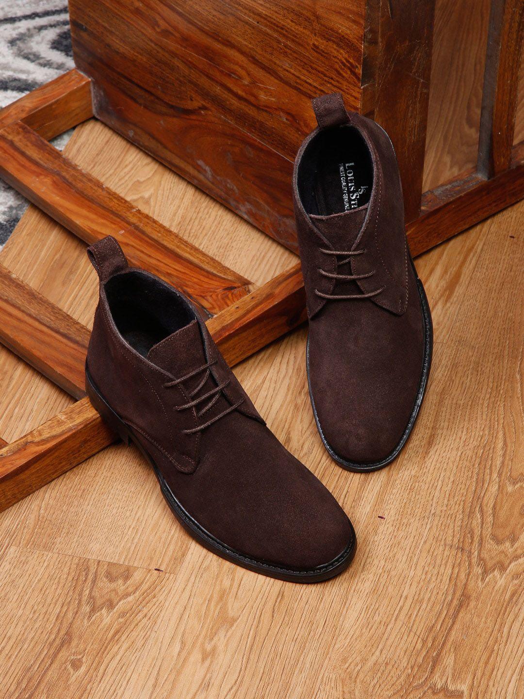 louis stitch men mid-top chukka boots