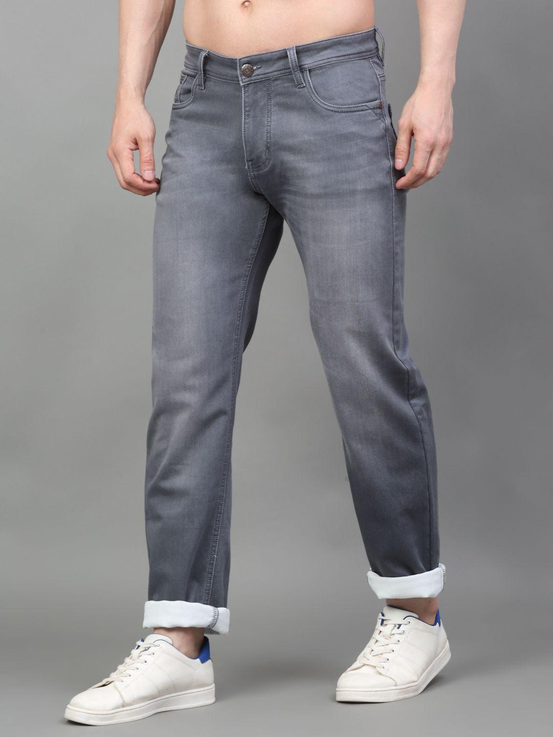 louis stitch men relaxed fit light fade stretchable jeans