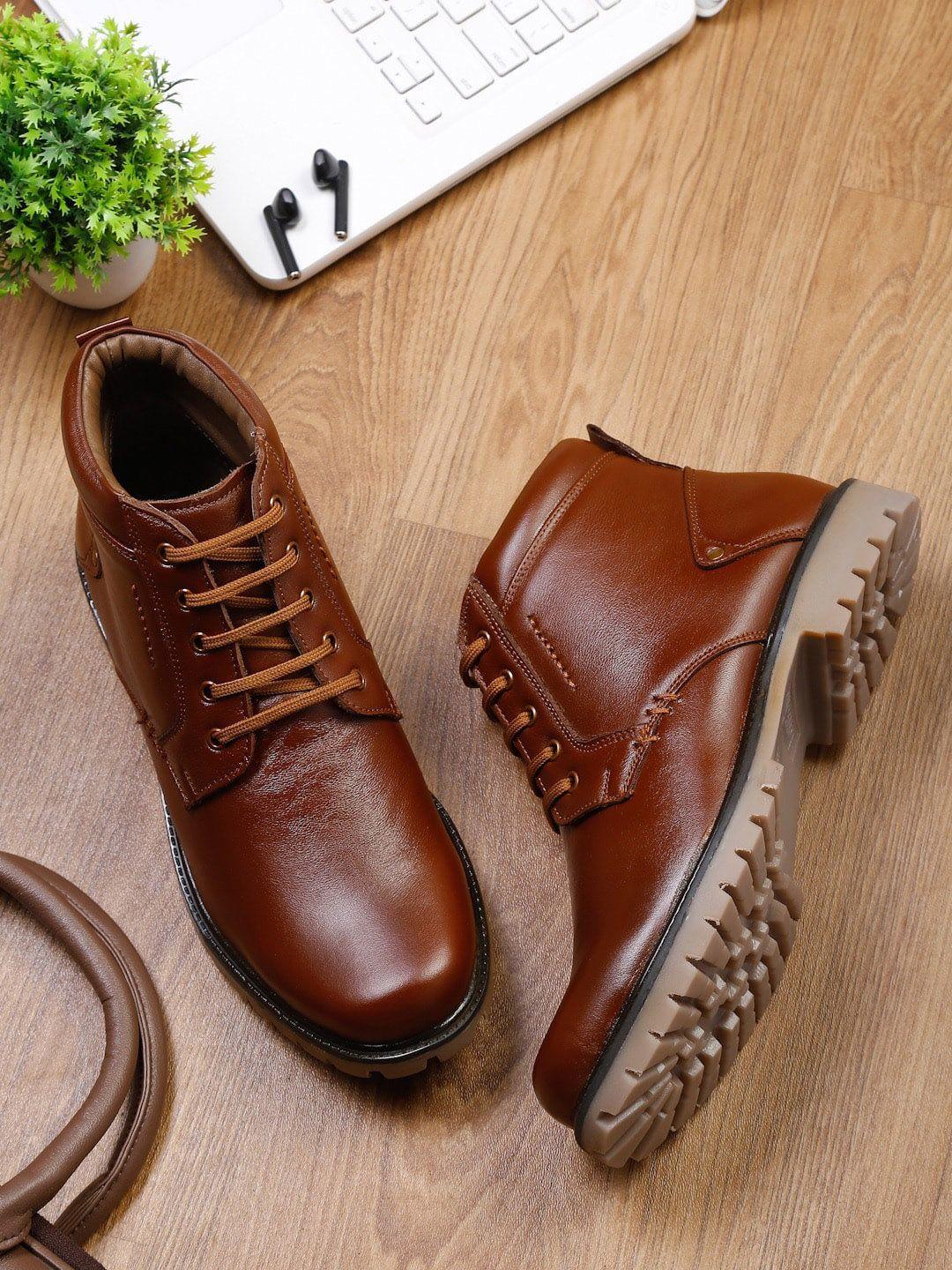 louis stitch men textured leather regular boots