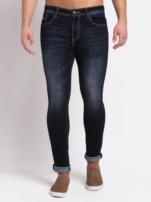 louis stitch naval blue slim fit jeans