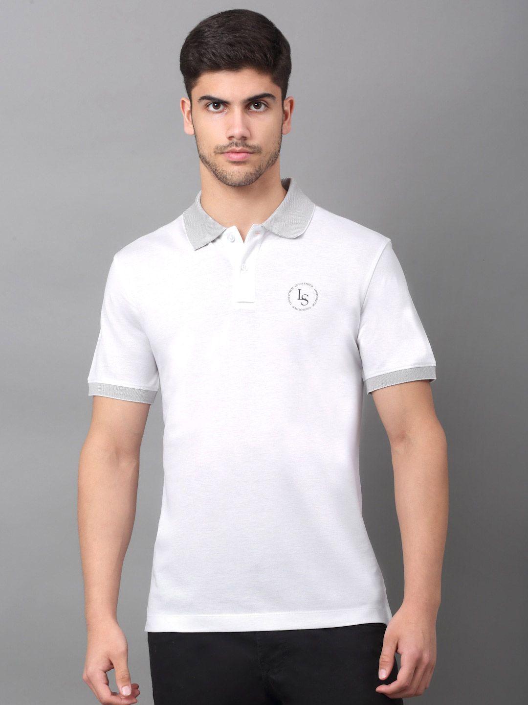 louis stitch polo collar slim fit cotton dry fit t-shirt