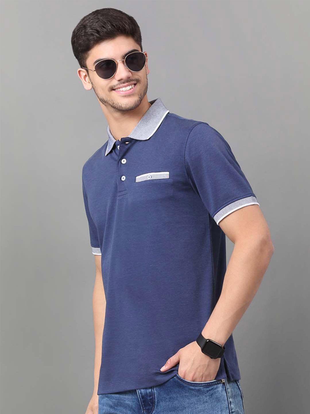 louis stitch polo collar slim fit cotton dry fit t-shirt