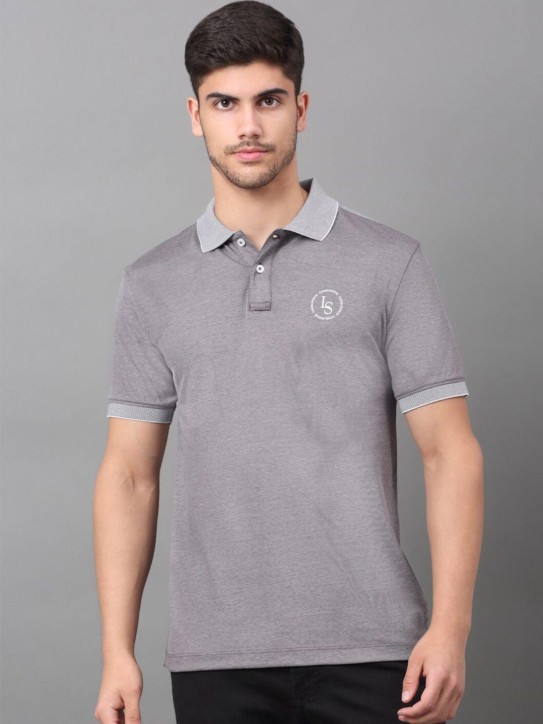 louis stitch polo collar slim fit cotton dry fit t-shirt