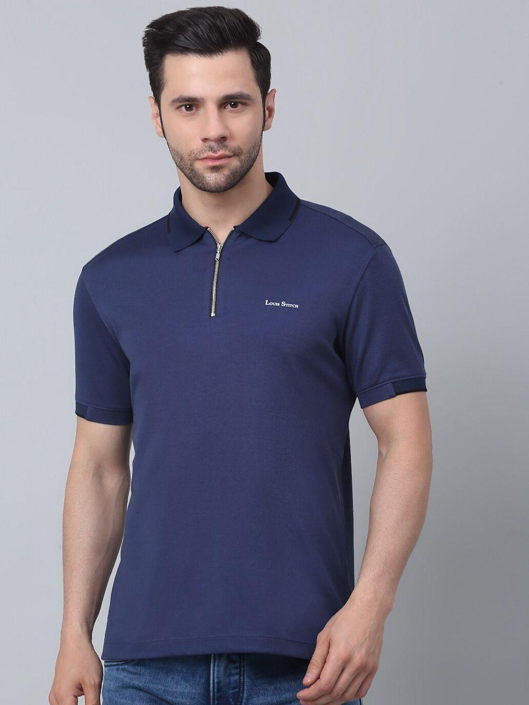 louis stitch slim fit polo collar stretchex cotton t-shirt