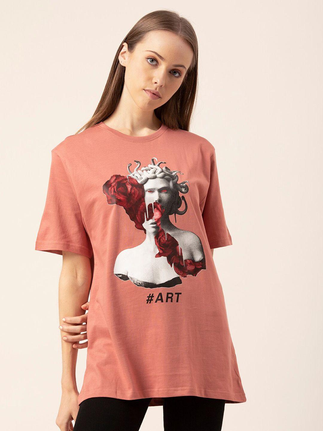 lounge dreams graphic printed pure cotton t-shirt