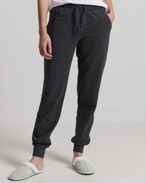 lounge joggers with elasticated drawstring waist