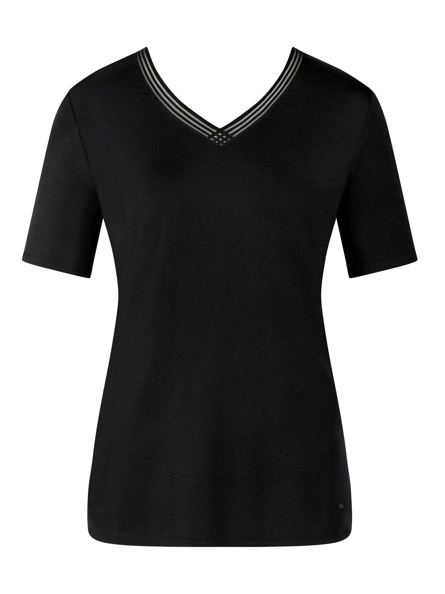 lounge-meclimate control 02 short ultra smooth soft short sleevetop - black