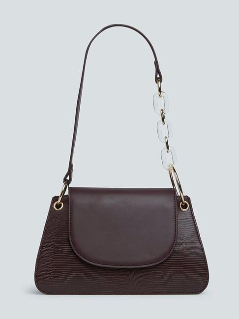 lov by westside burgundy norah sling bag