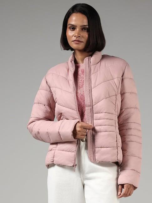 lov by westside pastel pink puffer jacket