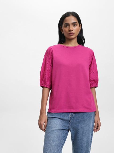 lov by westside plain fuchsia t-shirt