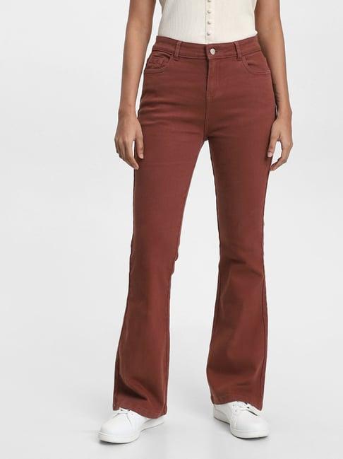 lov by westside plain rust jeans