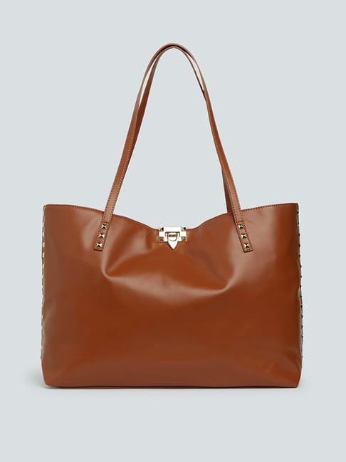 lov by westside tan kaya tote bag