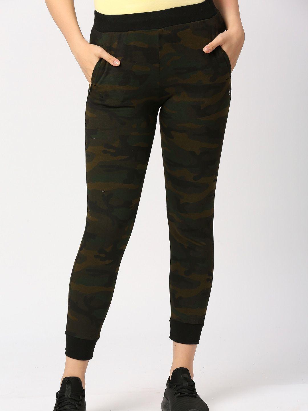 lovable sport women camouflage printed pure cotton joggers
