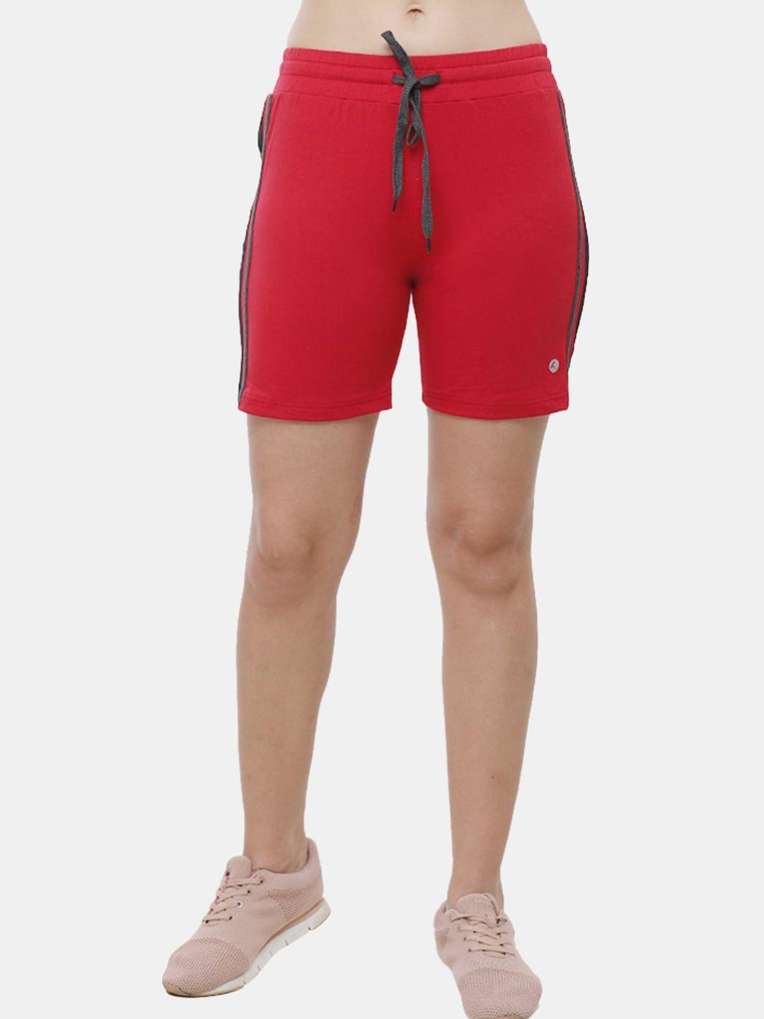 lovable sport women red cycling shorts
