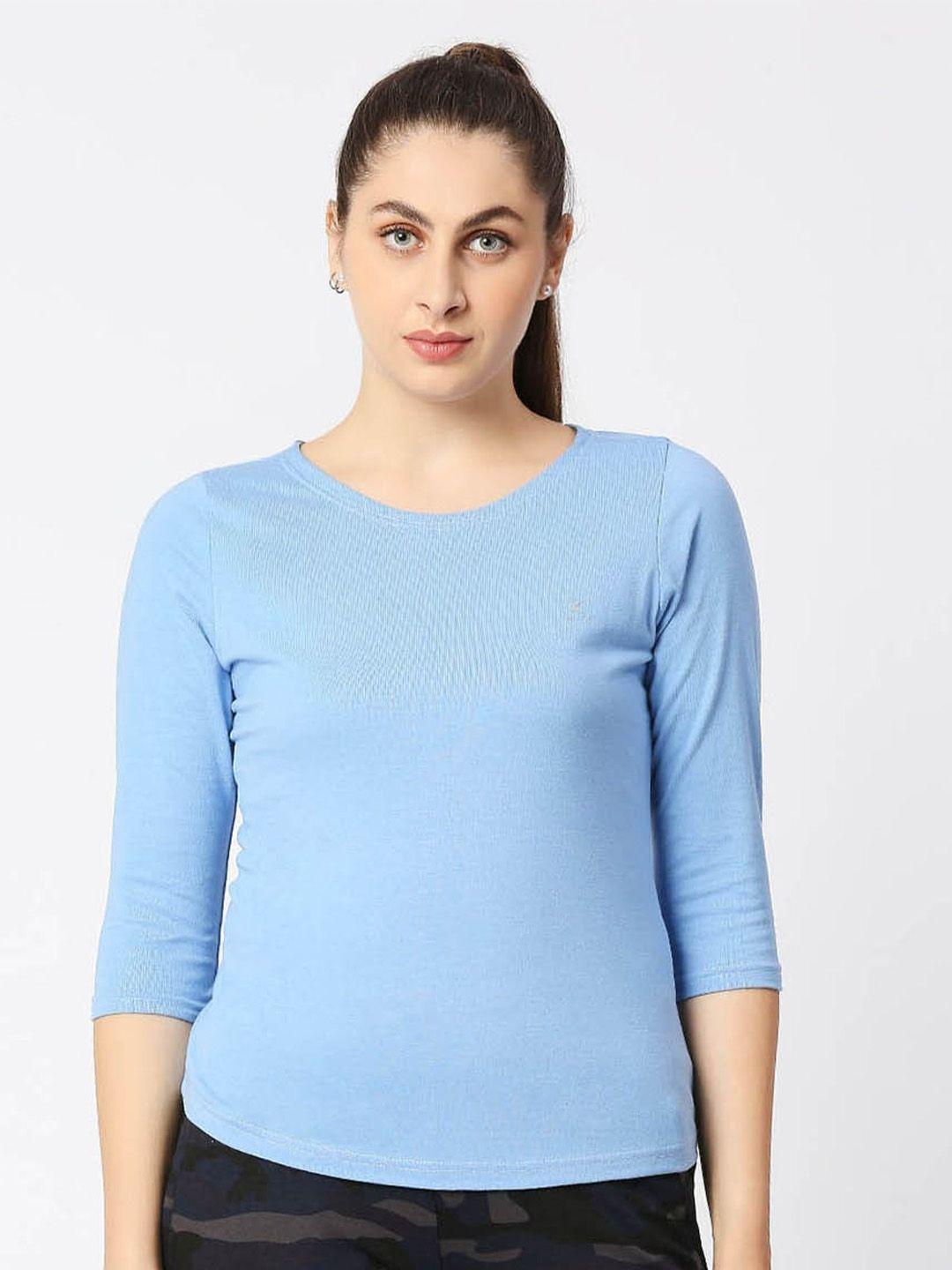 lovable sport round neck cotton top