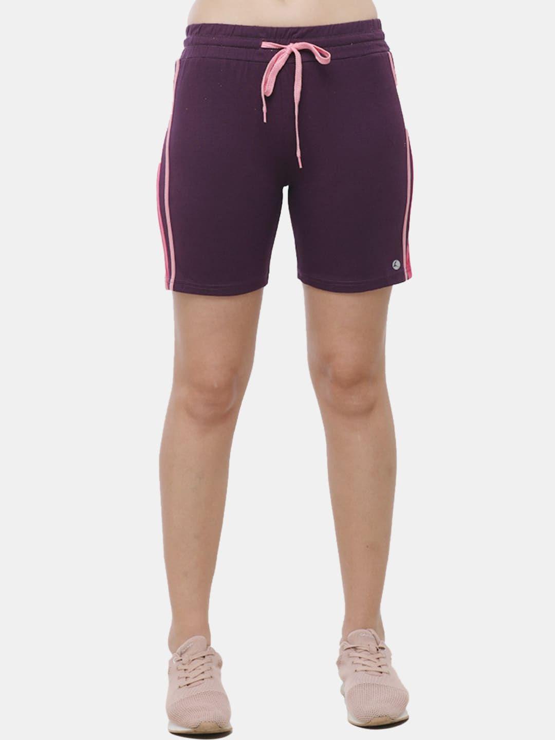 lovable sport women purple cycling shorts
