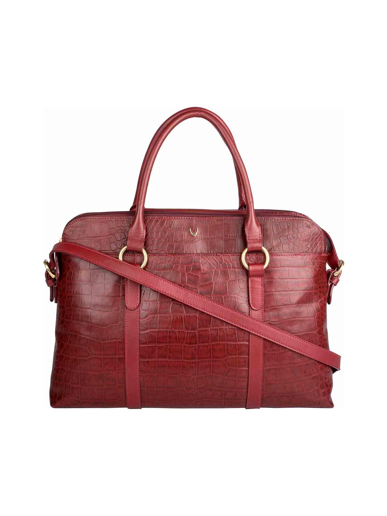 lovato 01 maroon leather satchel