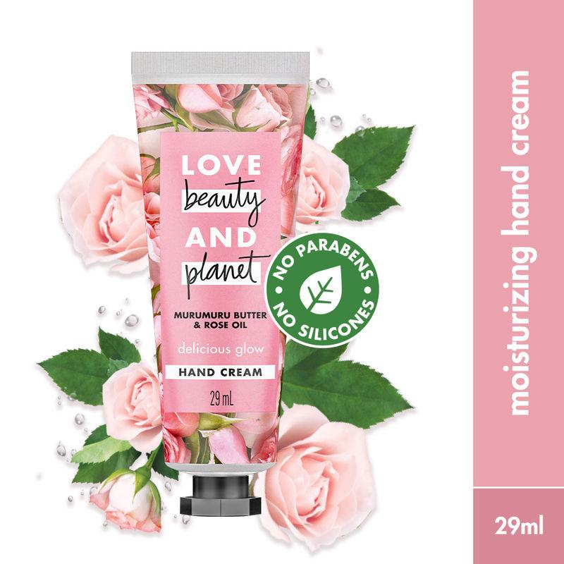 love beauty & planet rose & murumuru hand cream