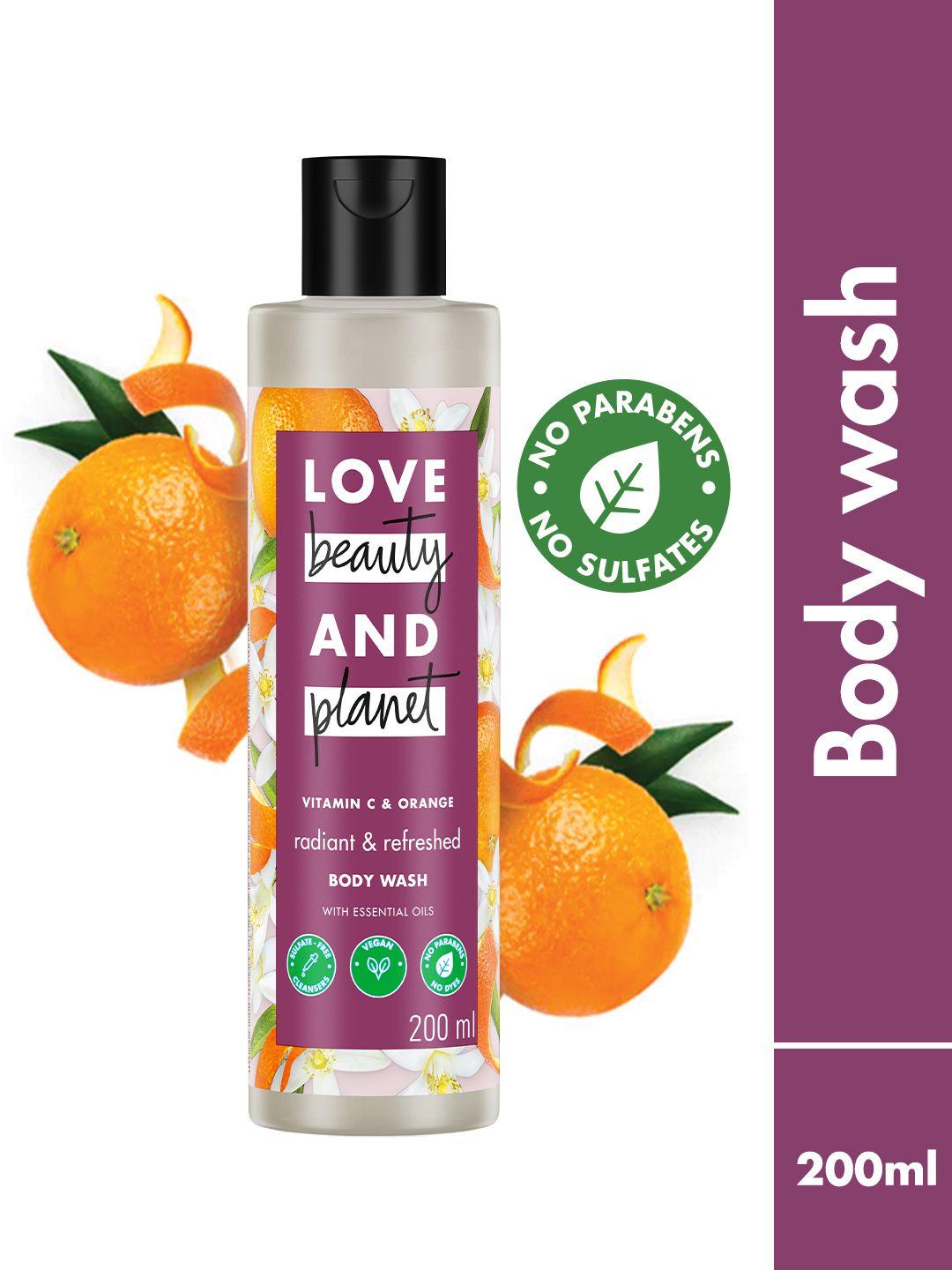 love beauty & planet vitamin c & orange body wash for glowing skin - 200ml