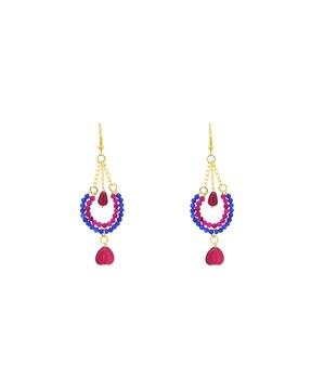 love beaded dangler earring