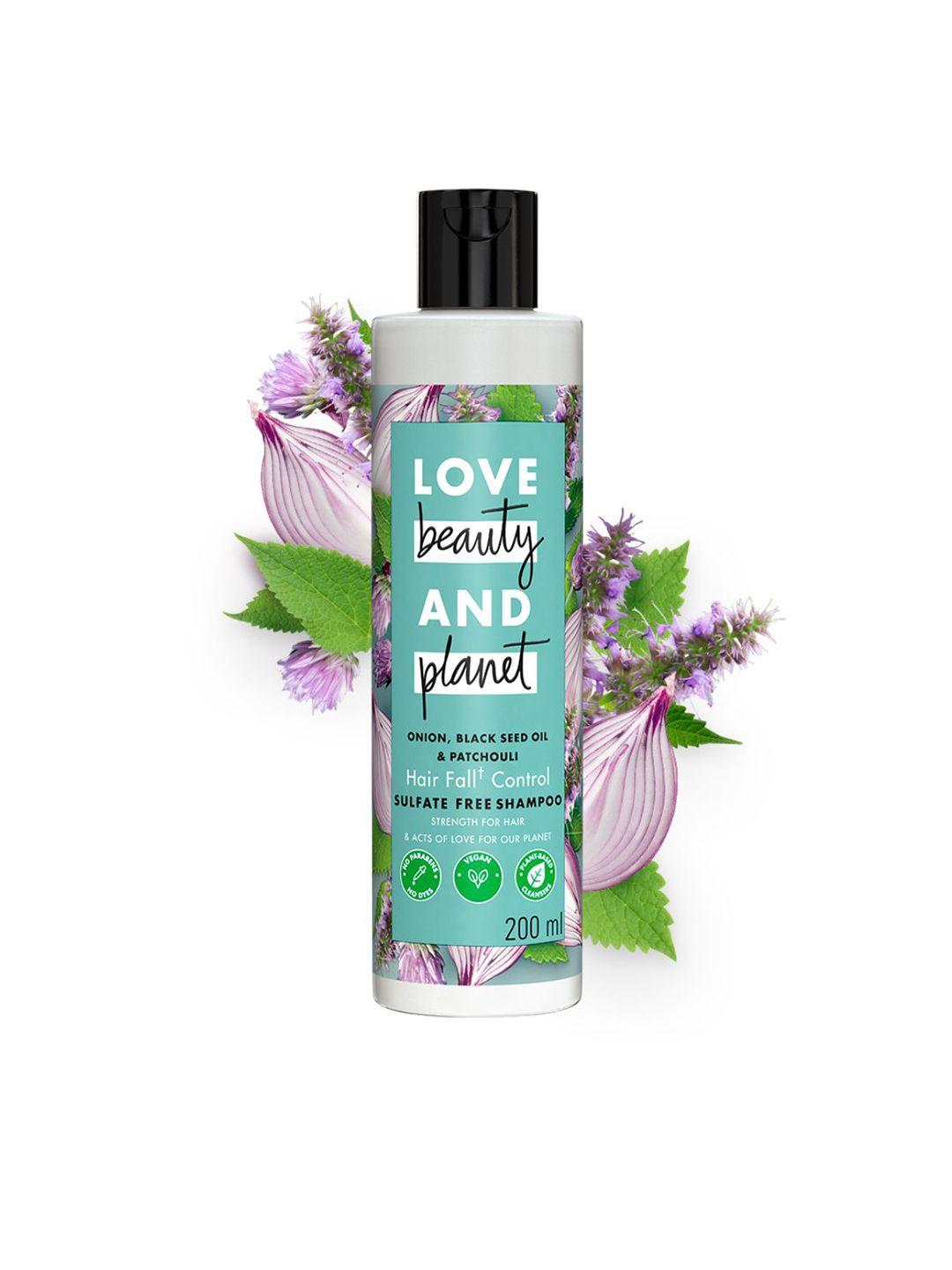 love beauty & planet anti-hairfall onion shampoo with blackseed oil & patchouli - 200 ml