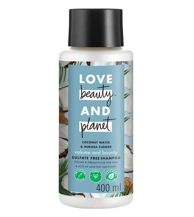 love beauty & planet coconut water & mimosa flower volume and bounty shampoo - 400 ml