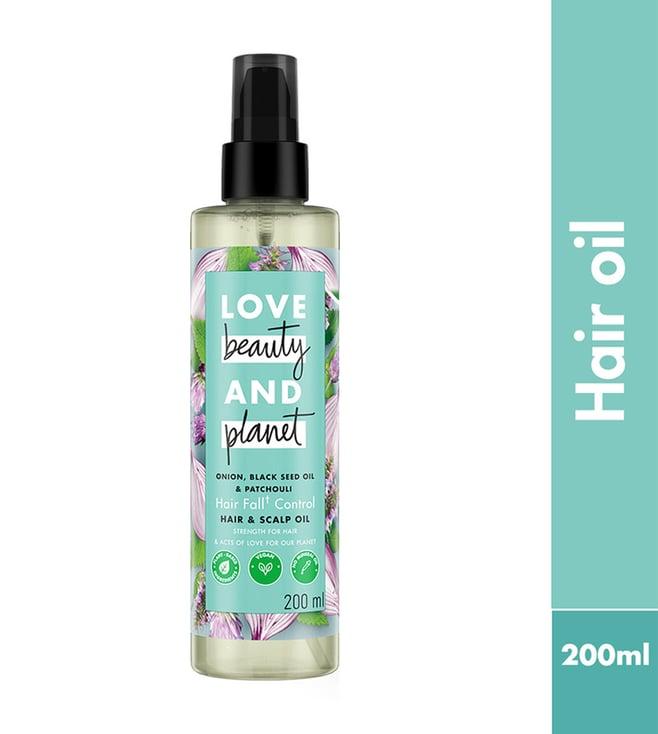 love beauty & planet onion, black seed oil & patchouli hair oil - 200 ml