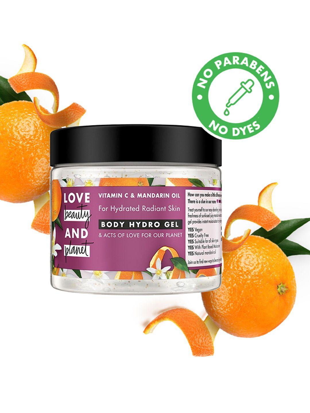 love beauty & planet radiance vitamin c & mandarin oil body hydro gel - 320 ml