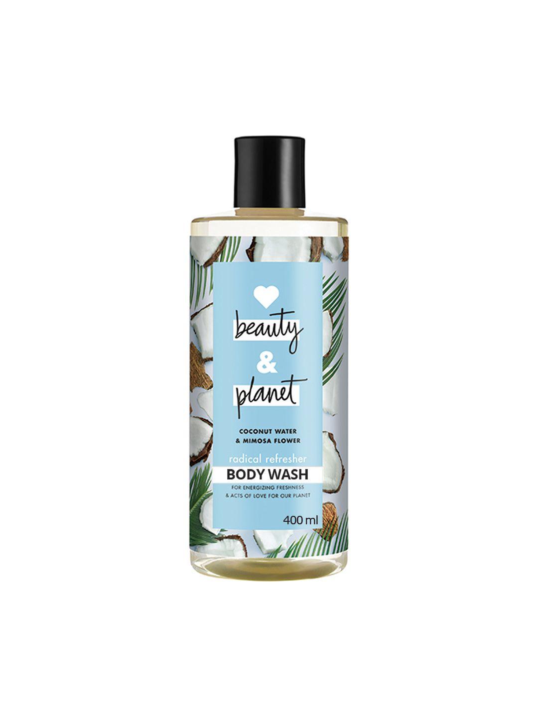love beauty & planet refreshing coconut water & mimosa flower body wash - 400 ml