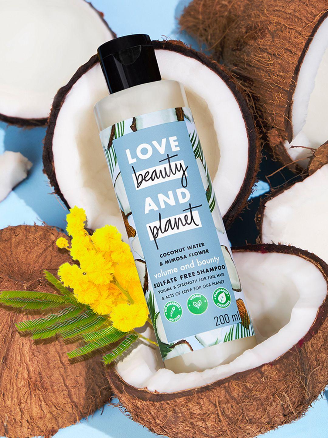 love beauty & planet volumizing coconut water & mimosa flower shampoo - 200 ml