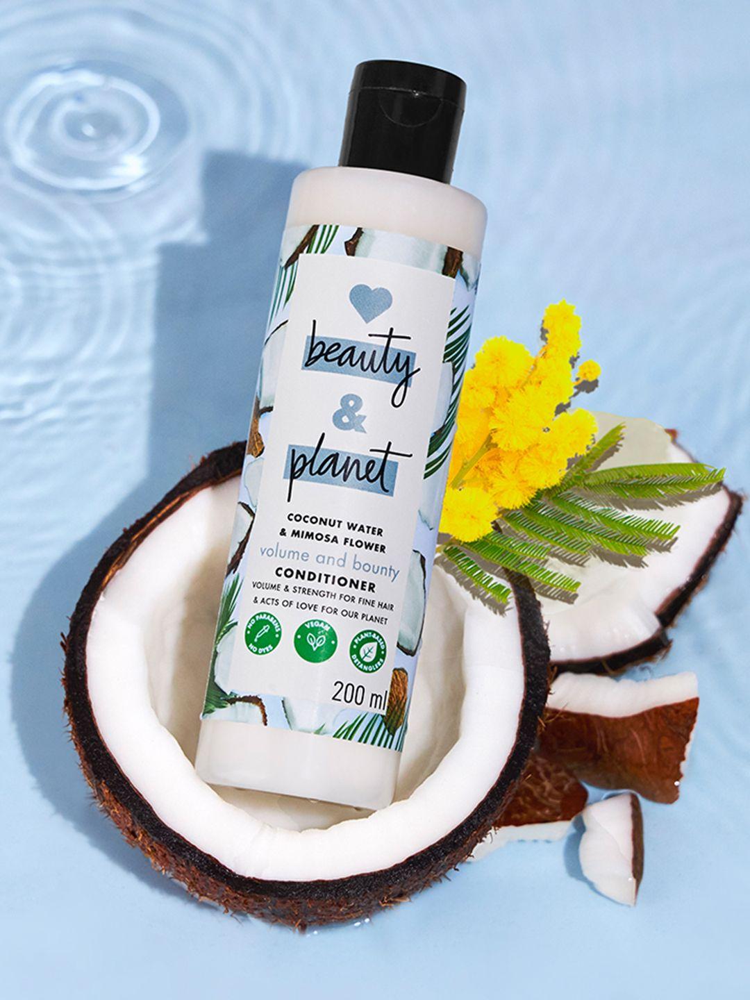 love beauty & planet volumizing coconut water hair conditioner with mimosa flower - 200 ml