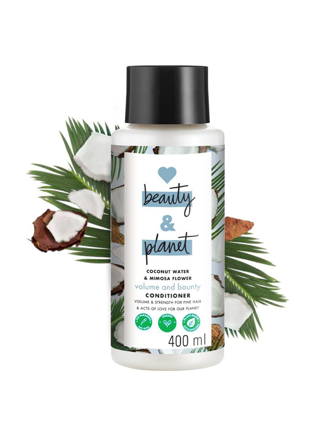 love beauty & planet volumizing coconut water hair conditioner with mimosa flower - 400 ml