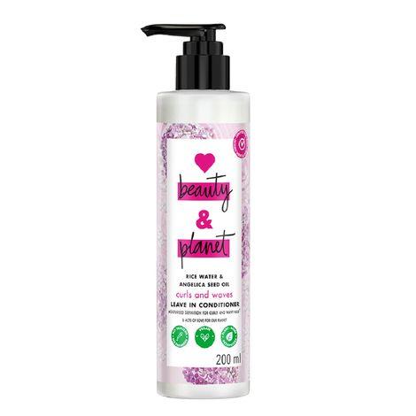 love beauty and planet rice water & angelica seed oil silicone free leave-in conditioner 200ml