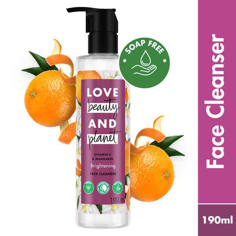 love beauty and planet vitamin c & mandarin face cleanser 190 ml