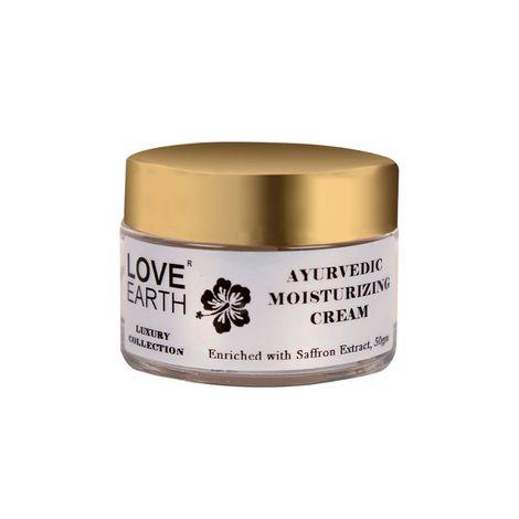 love earth ayurvedic moisturizing cream with saffron, giloy extracts 50gm
