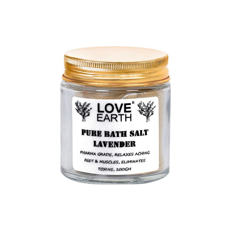 love earth pure bath salt with epsom salt & essential oil for muscle relief & eliminates toxins
